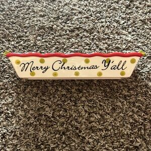 Merry Christmas Y’all serving dish.